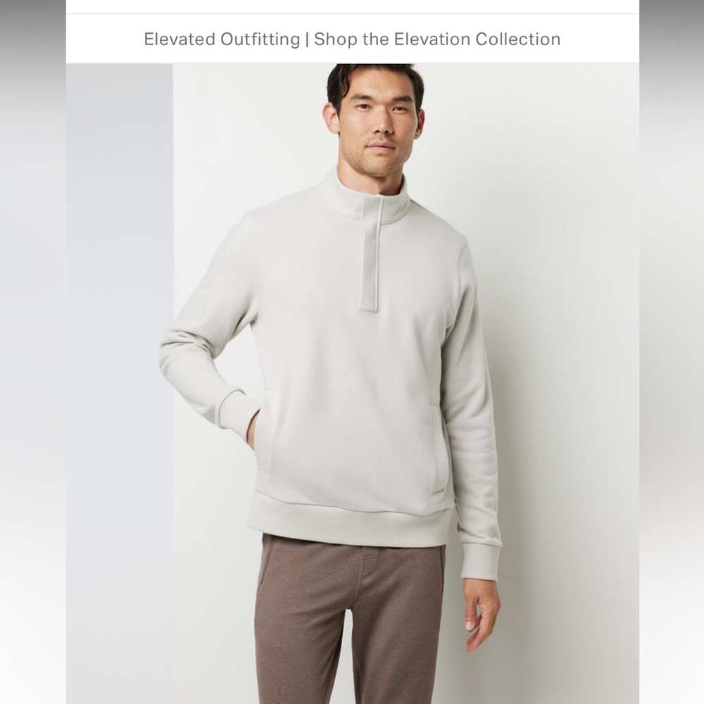 VUORI men’s size Lg cypress 1/4 zip